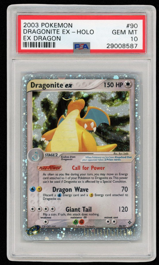 2003 Pokemon Dragonite EX Dragon Holo #90 PSA 10 #3616