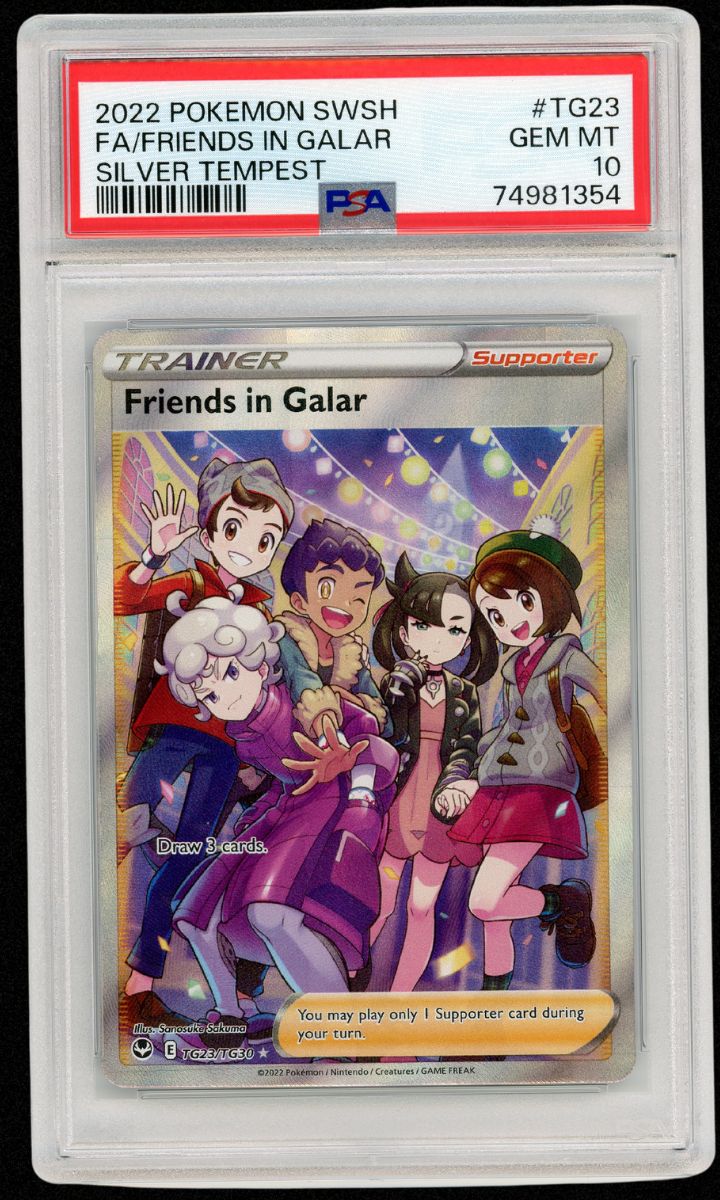 2022 Pokemon SWSH FA Friends in Galar Silver Tempest TG23 PSA 10 #3623