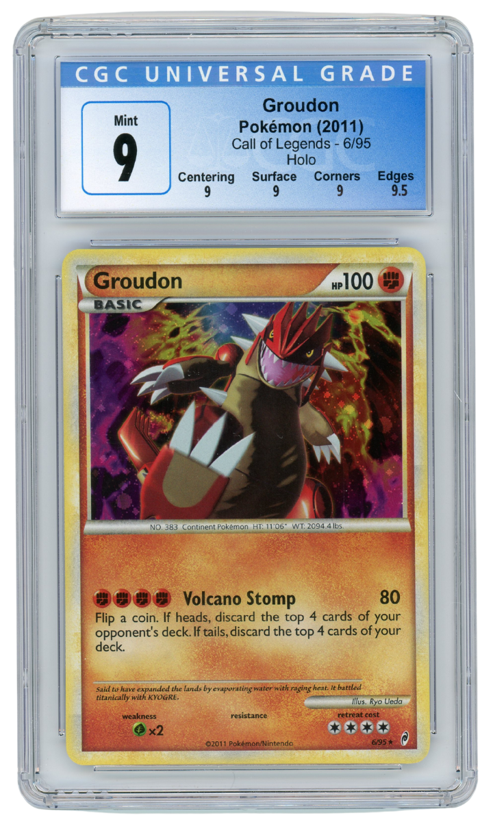 Groudon Call of Legends Holo 6/95 2011 Pokemon CGC 9 (#1046)