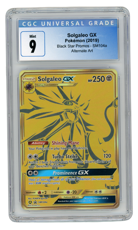 Solgaleo GX SM104a Black Star Promo 2019 Pokemon CGC 9 (#3001)