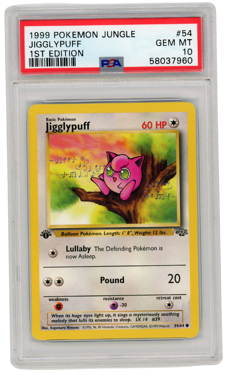 PSA 10 Jigglypuff Jungle 1st Edition #54 1999 Pokemon (#9005)