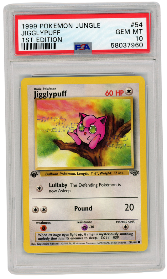 PSA 10 Jigglypuff Jungle 1st Edition #54 1999 Pokemon (#9005)