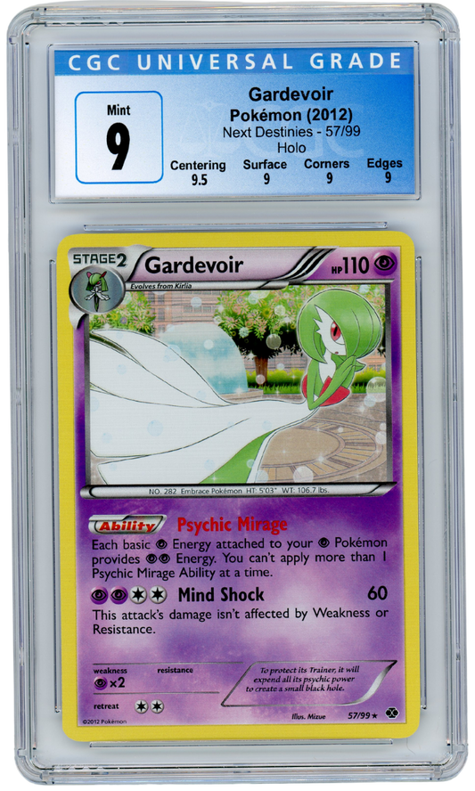 Gardevoir Next Destinies Holo 57/99 Pokemon 2012 CGC 9 (#1058)