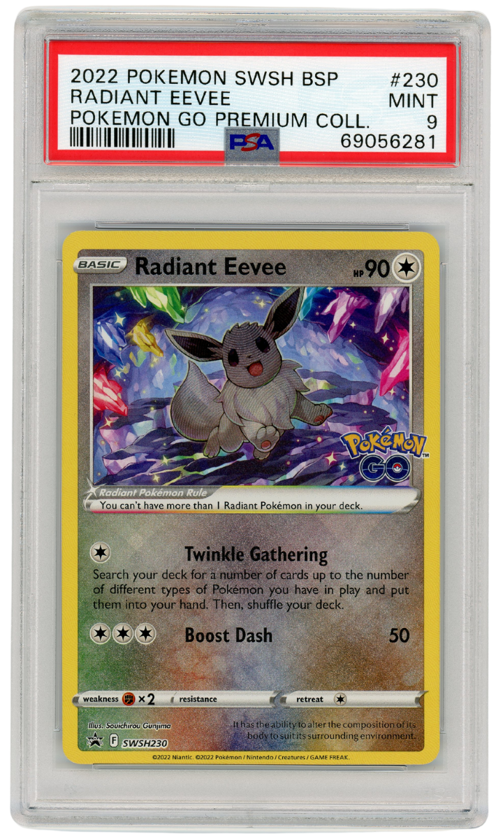 Radiant Eevee Go Premium Collection SWSH230 Promo 2022 Pokemon PSA 9 (#1215)