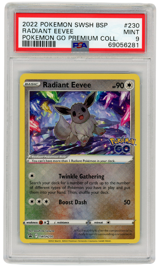 Radiant Eevee Go Premium Collection SWSH230 Promo 2022 Pokemon PSA 9 (#1215)