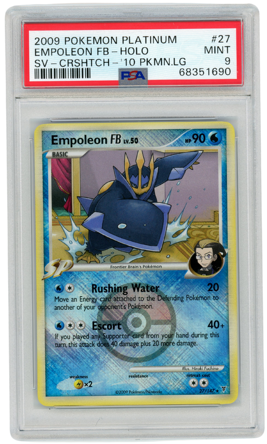 PSA 9 Empoleon FB Platinum Holo #27 2009 League Pokemon (#1416)