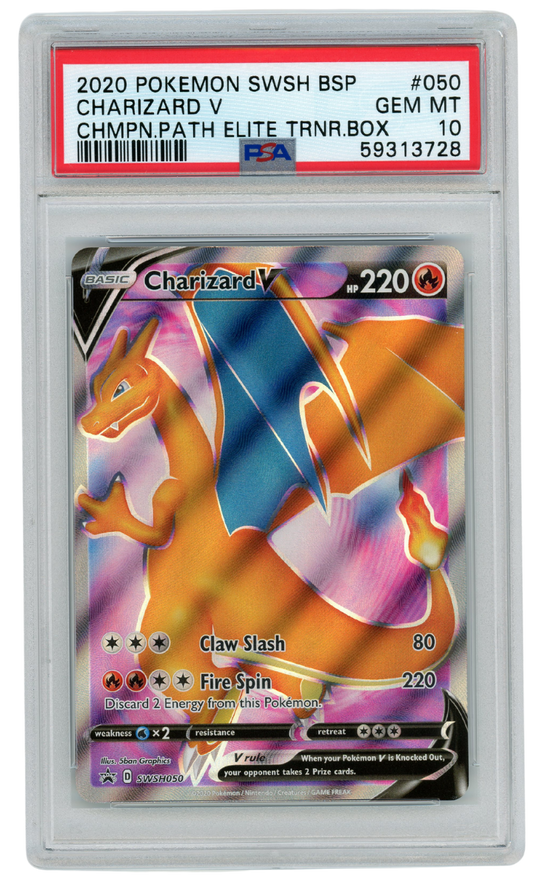 PSA 10 Charizard V Champion's Path Elite Trainer Box SWSH #050 2020 Pokemon (#A1073)