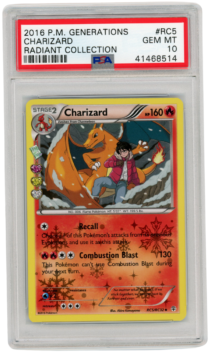 PSA 10 Charizard Radiant Collection Generations RC5 2016 Pokemon (#A1068)