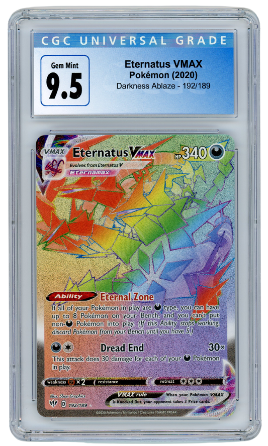 Eternatus VMAX Darkness Ablaze 192/189 2020 Pokemon CGC 9.5 (#1171)