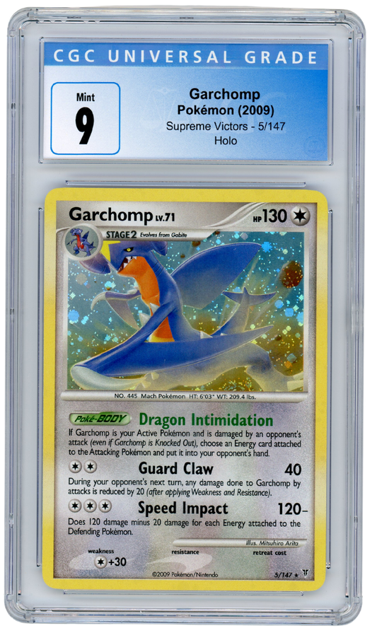 Garchomp Supreme Victors Holo 5/147 Pokemon 2009 CGC 9 (#1059)