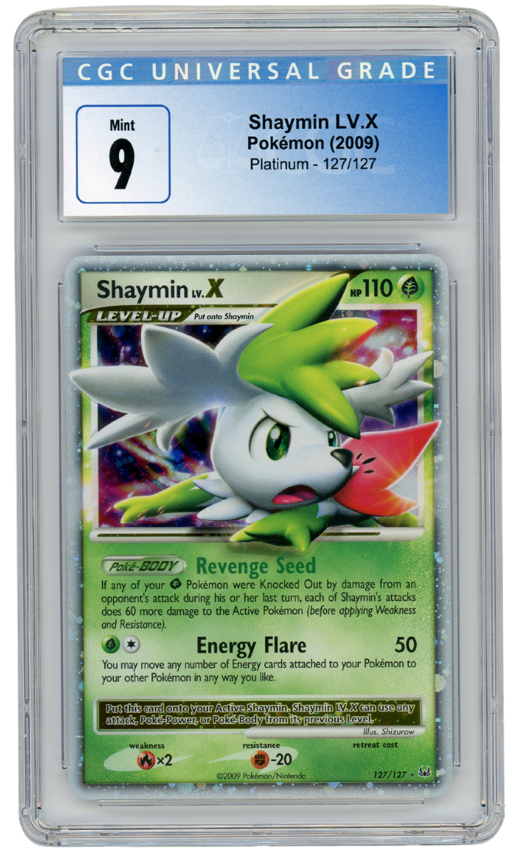 Shaymin Lv. X Platinum 127/127 2009 Pokemon CGC 9 (#1160)