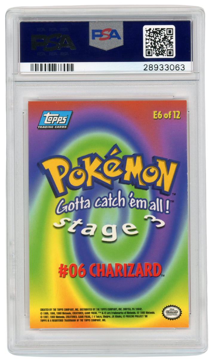 PSA 9 Charizard Movie Edition E6 1999 TOPPS Pokemon (#A1053)