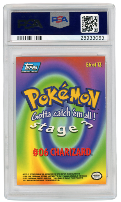 PSA 9 Charizard Movie Edition E6 1999 TOPPS Pokemon (#A1053)