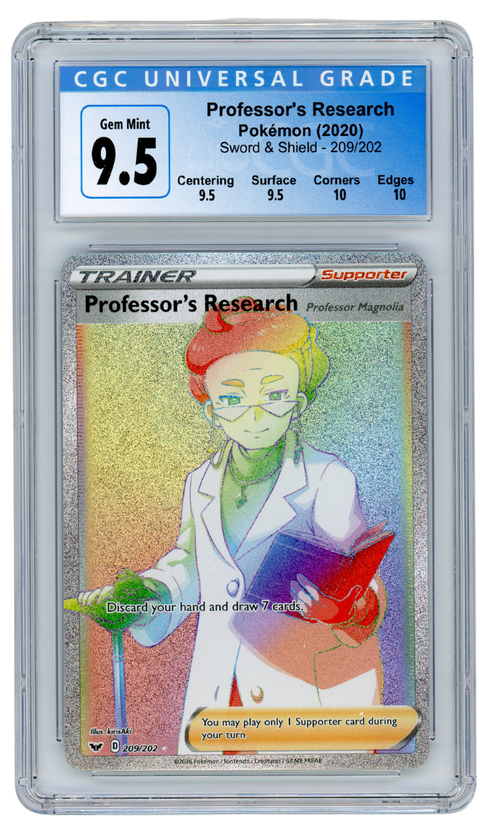 Professor's Research Sword & Shield Pokemon 209/202 CGC 9.5 (#1018)