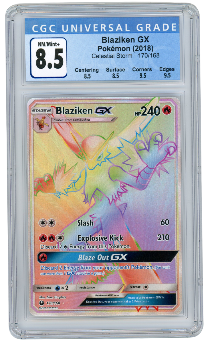 CGC 8.5 Blaziken GX Celestial Storm #170 2018 Pokemon (#5510)