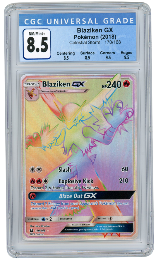 CGC 8.5 Blaziken GX Celestial Storm #170 2018 Pokemon (#5510)