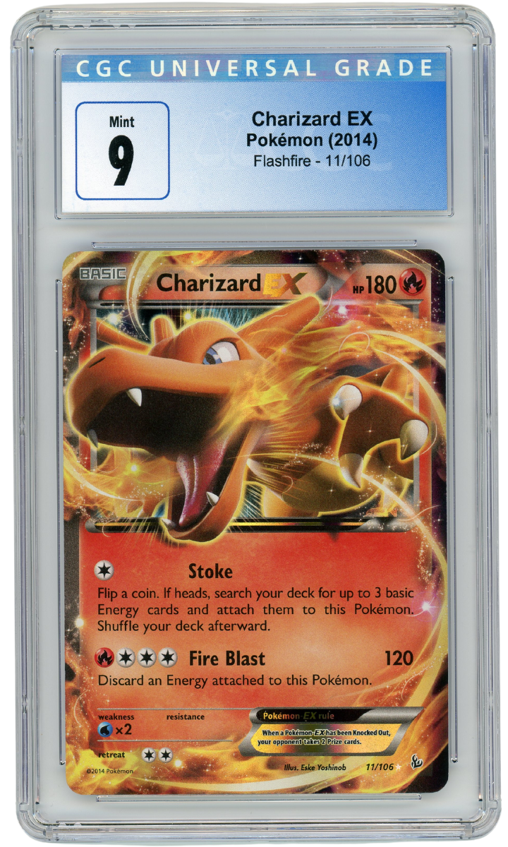 Charizard EX Flashfire 11/106 2014 Pokemon CGC 9 (#1151)