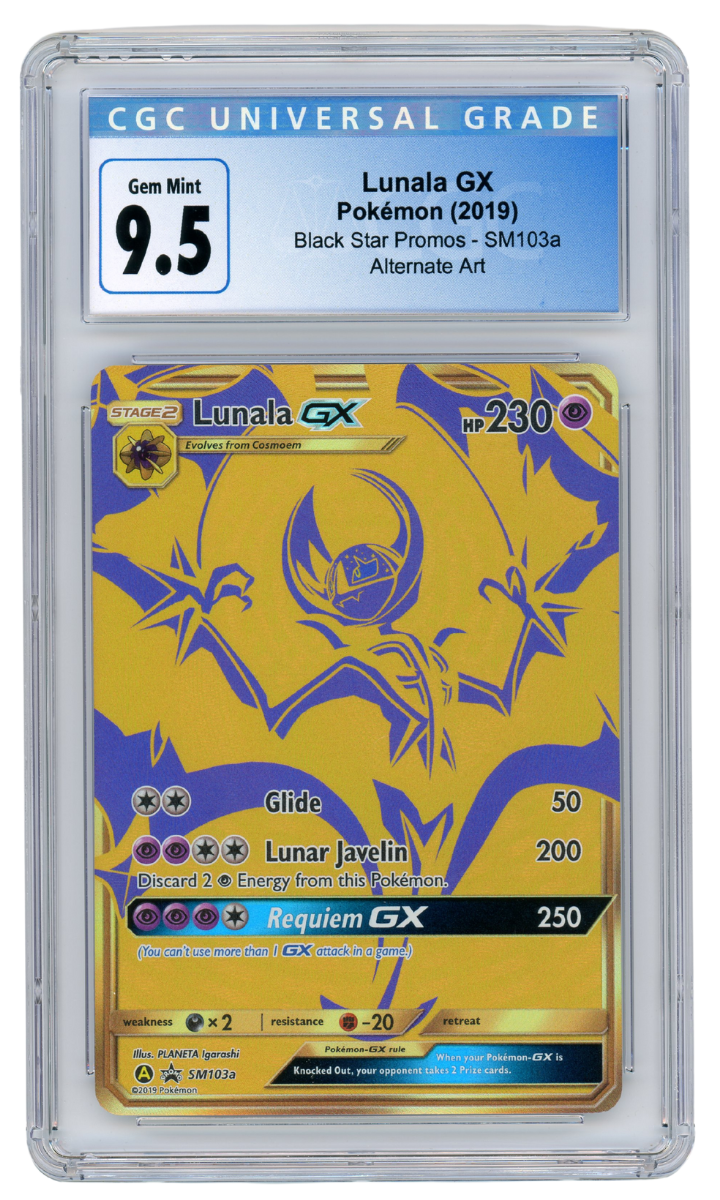 Lunala GX SM103a Black Star Promo 2019 Pokemon CGC 9.5 (#3002)