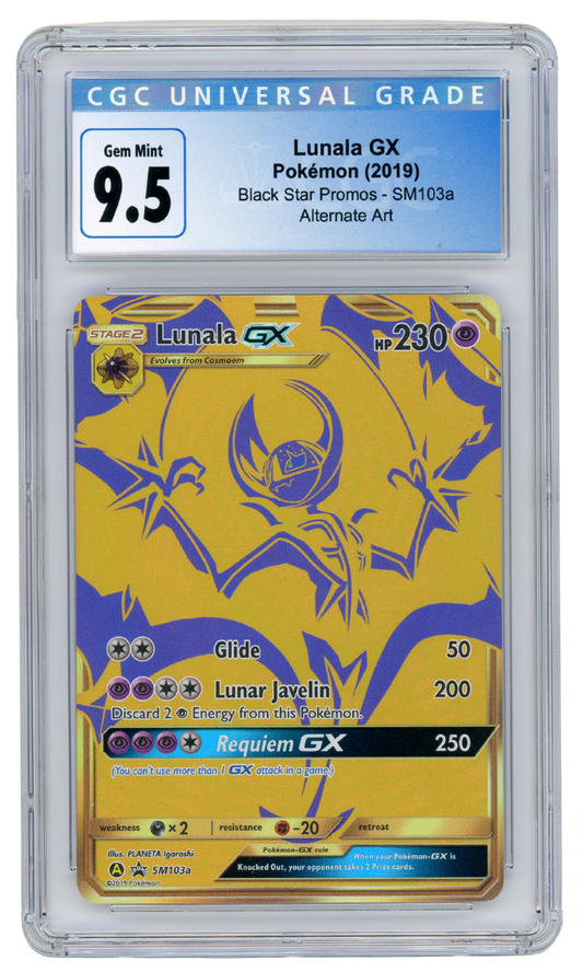 Lunala GX SM103a Black Star Promo 2019 Pokemon CGC 9.5 (#3002)