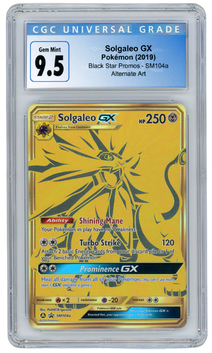 Solgaleo GX SM104a Black Star Promo 2019 Pokemon CGC 9.5 (#3000)