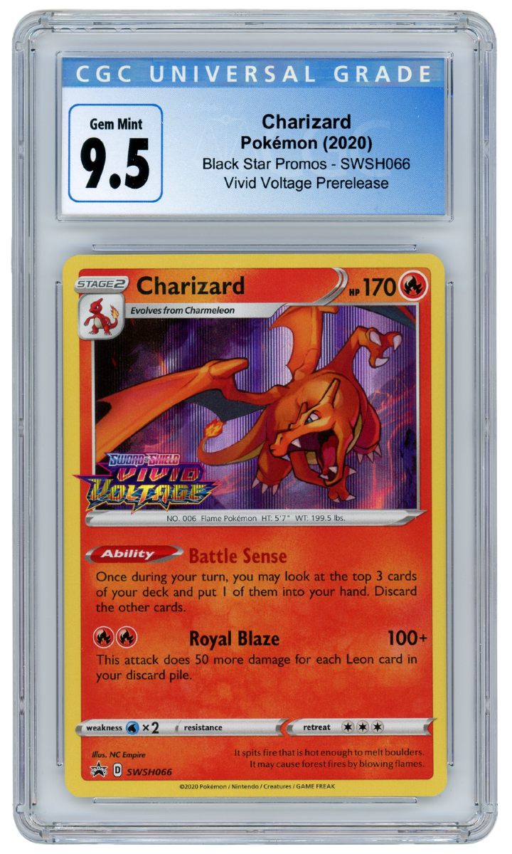 Prerelease Charizard Vivid Voltage SWSH066 Black Star Promo 2020 Pokemon CGC 9.5 (#3057)