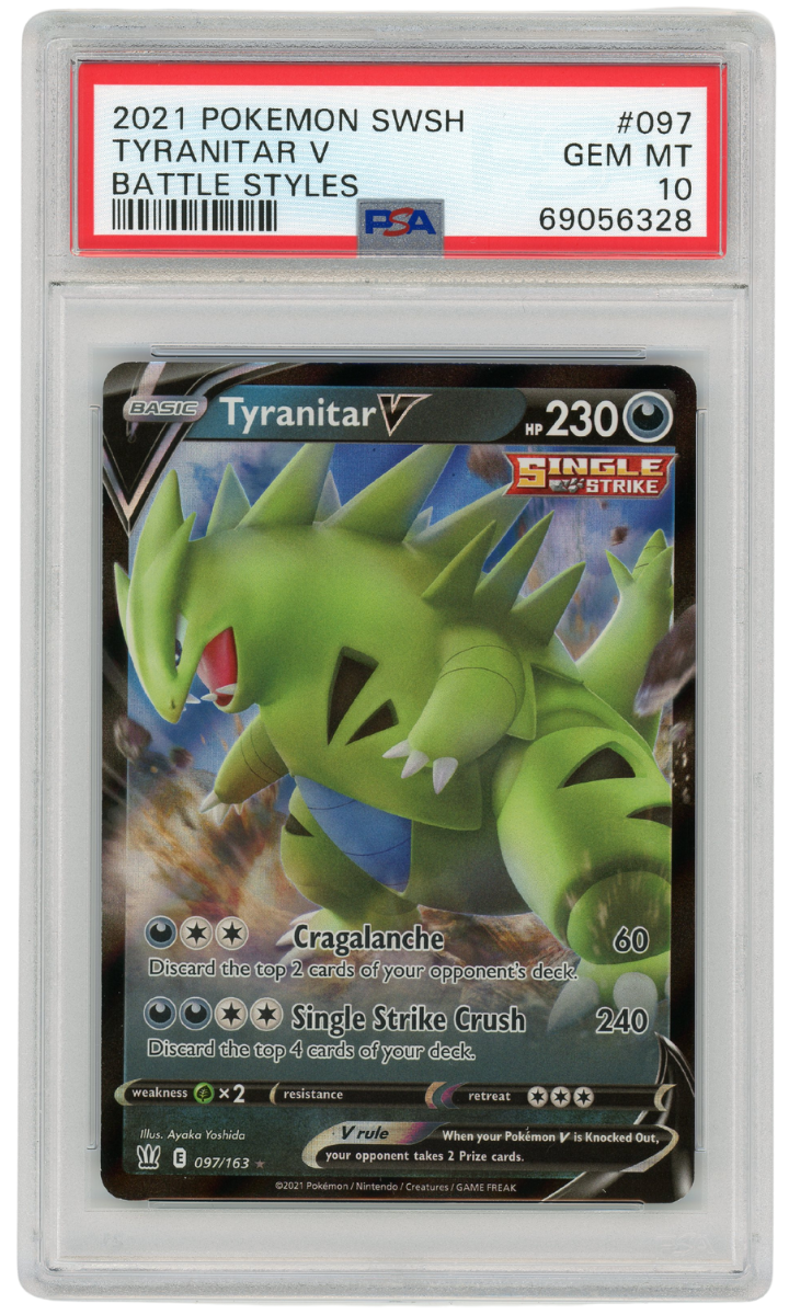 Tyranitar V Battle Styles 097/163 2021 PSA 10 (#1294)