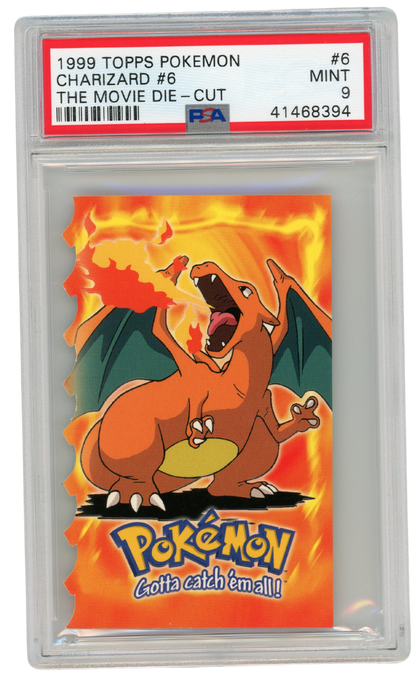 PSA 9 Charizard Movie Die Cut #6 1999 TOPPS Pokemon (#A1052)