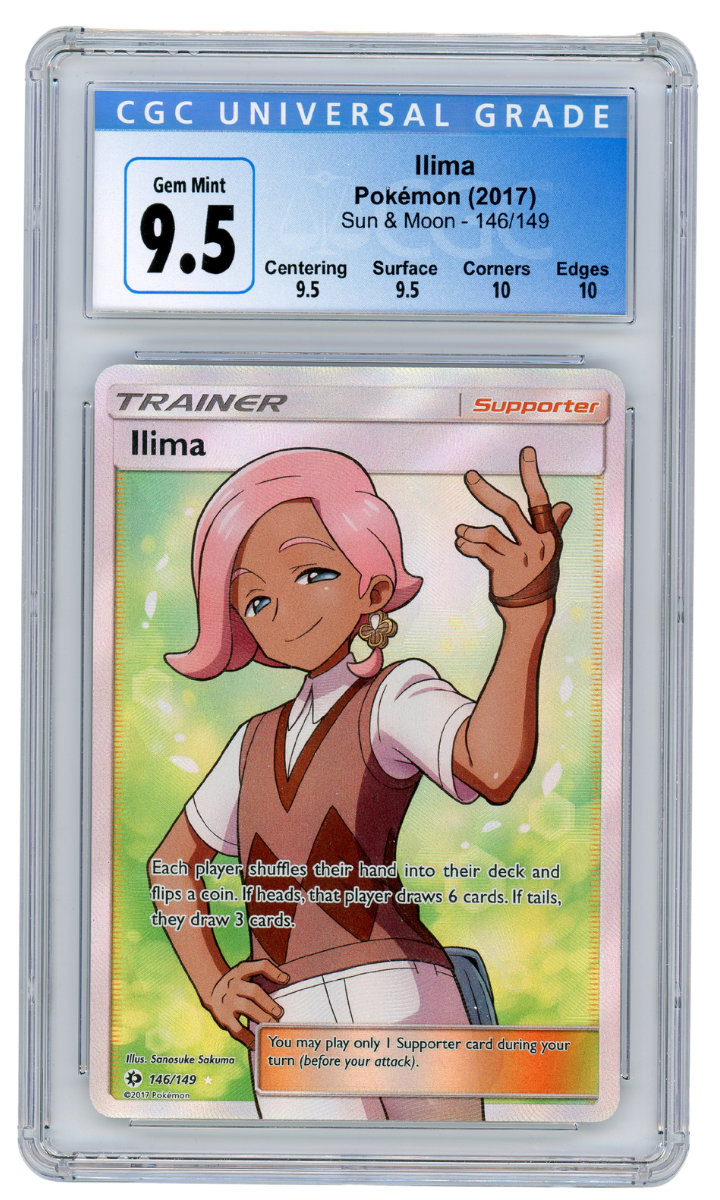 Ilima Full Art Trainer Sun & Moon 146/149 CGC 9.5 Pokemon (#1019)