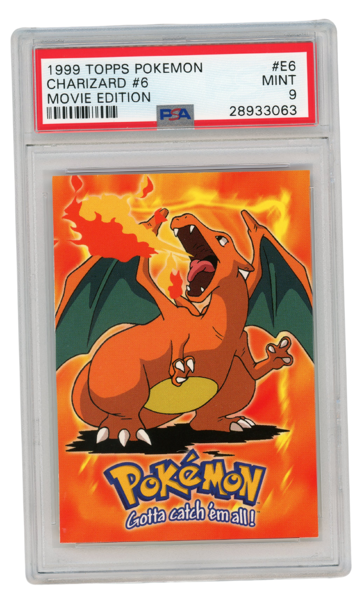 PSA 9 Charizard Movie Edition E6 1999 TOPPS Pokemon (#A1053)