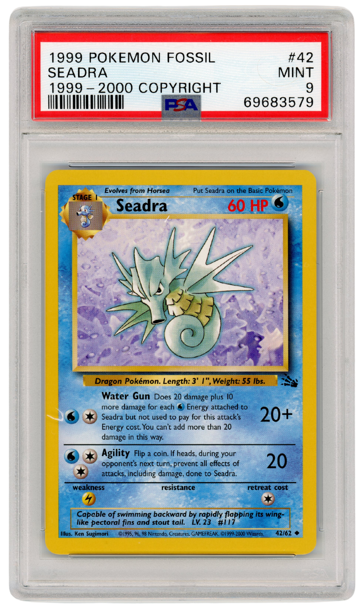 1999-2000 Fossil Seadra 42/62 PSA 9 (#1308)