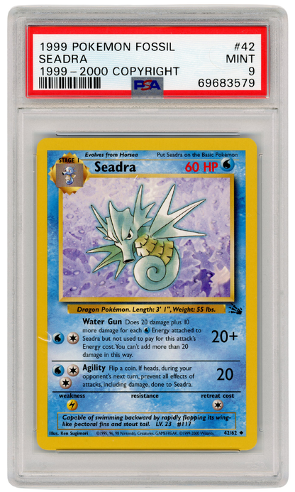 1999-2000 Fossil Seadra 42/62 PSA 9 (#1308)