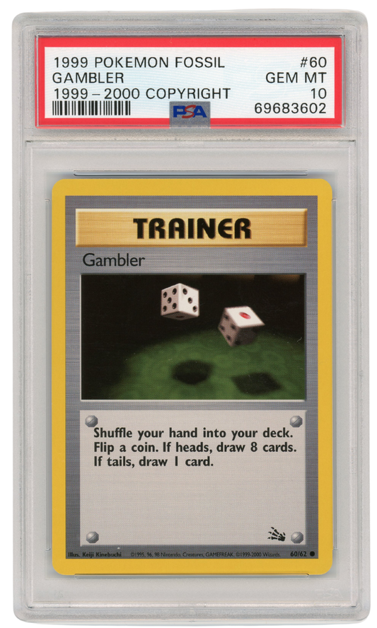 1999-2000 Fossil Gambler 60/62 PSA 10 (#1313)