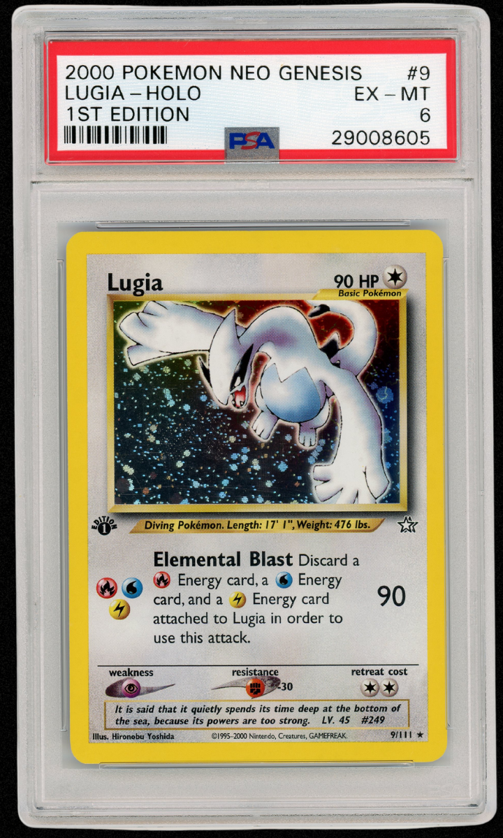 2000 Pokemon Neo Genesis Lugia Holo 1st Edition #9 PSA 6 #3629