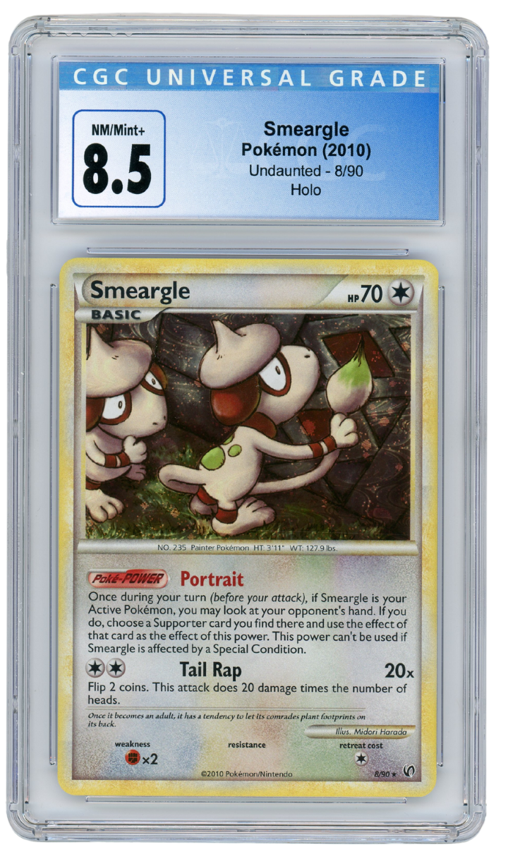 Smeargle Undaunted Holo 8/90 2010 CGC 8.5 (#1130)