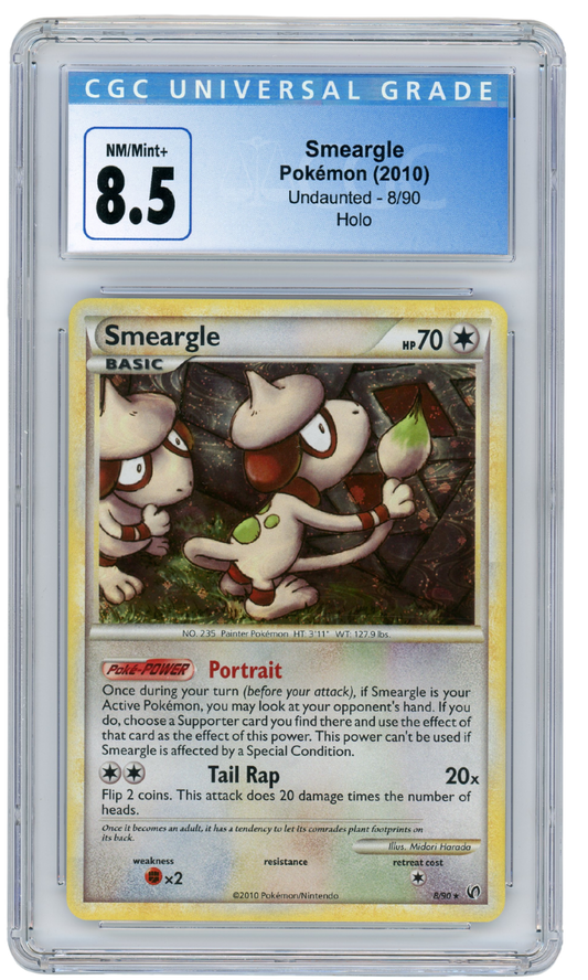 Smeargle Undaunted Holo 8/90 2010 CGC 8.5 (#1130)