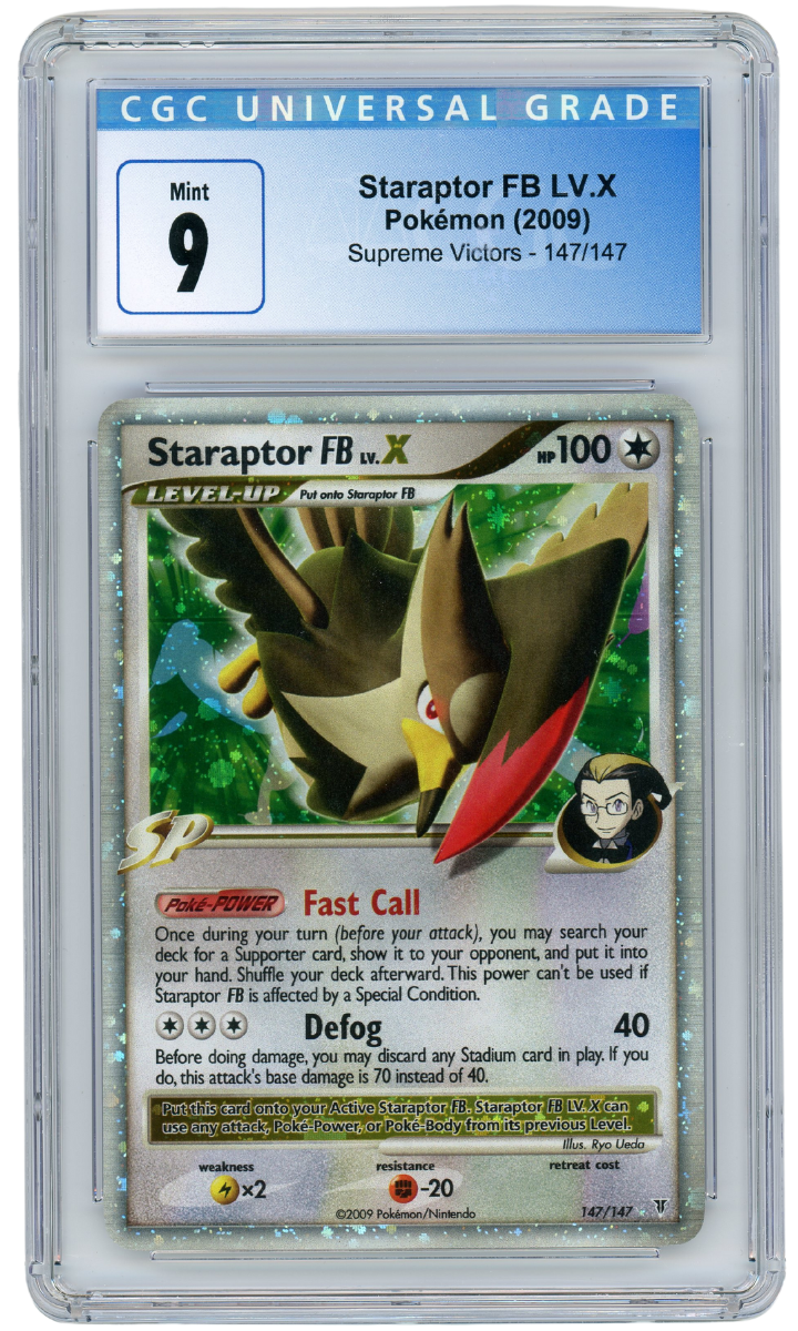 Staraptor FB Lv. X Supreme Victors 147/147 2009 Pokemon CGC 9 (#1158)