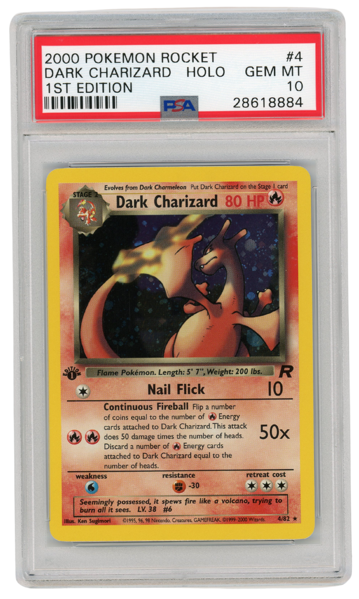 Dark Charizard 1st Edition Team Rocket 2000 Pokemon PSA 10