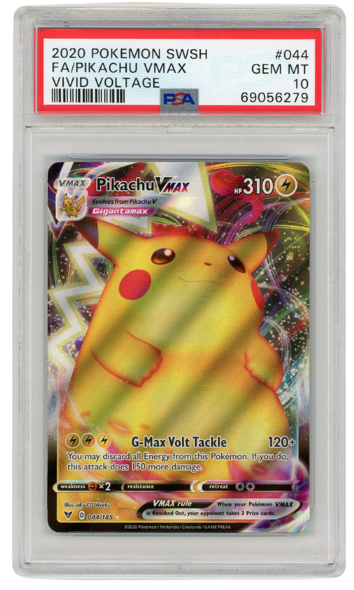 Pikachu VMAX Vivid Voltage Full Art SWSH #044 2020 Pokemon PSA 10 (#1342)