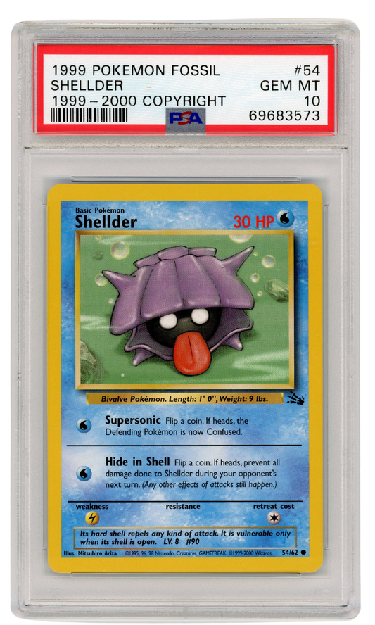 1999-2000 Fossil Shellder 54/62 PSA 10 (#1320)