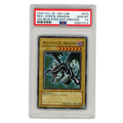 Yu-Gi-Oh! 2002 LOB Red Eyes Black Dragon LOB-070 PSA 10 (ME03)