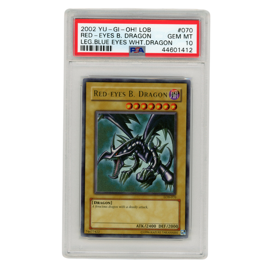 Yu-Gi-Oh! 2002 LOB Red Eyes Black Dragon LOB-070 PSA 10 (ME03)