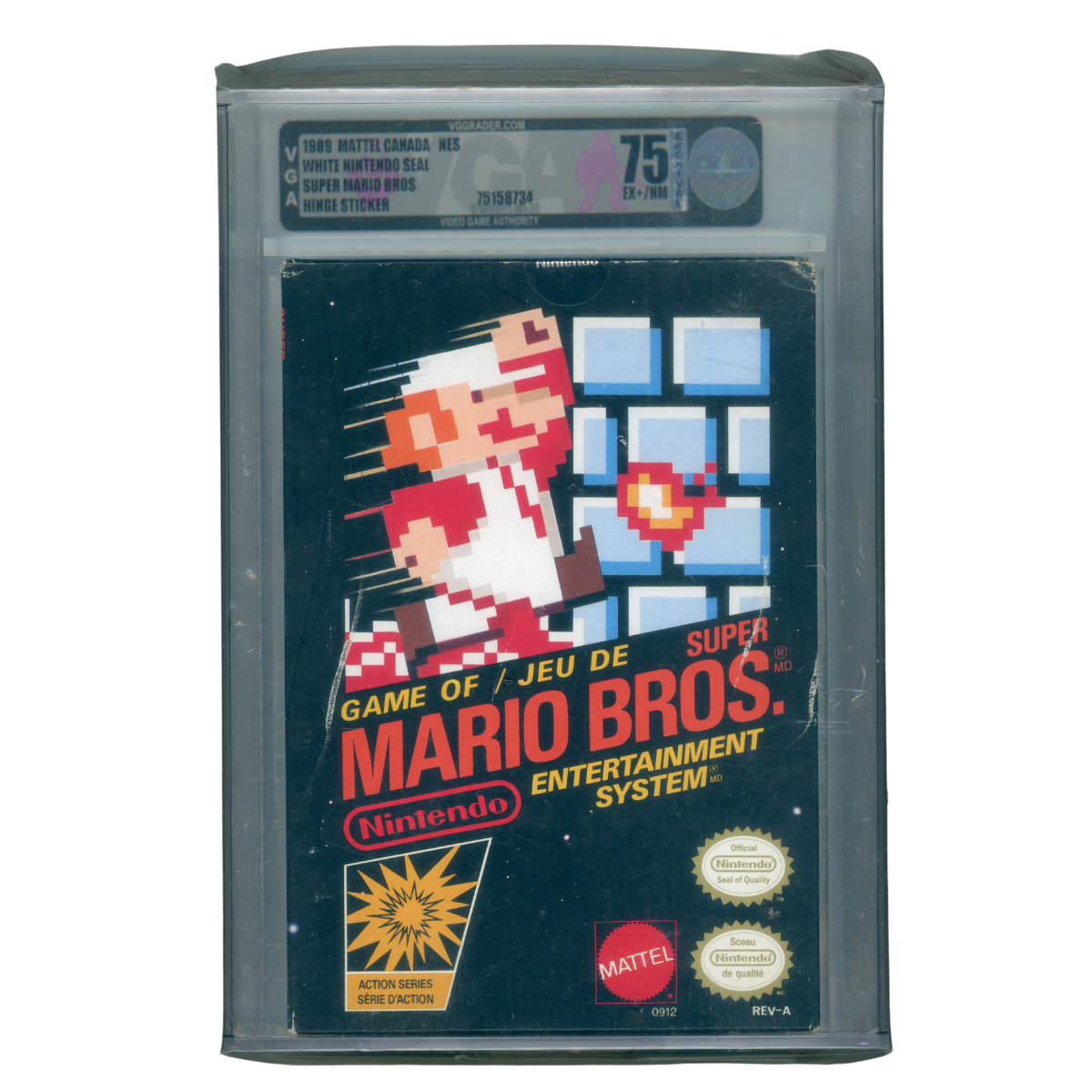 NES 1989 Super Mario Bros French VGA 75 (#MW10)