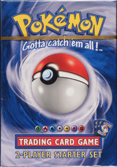 1999 POKEMON BASE SET SHADOWLESS GOLD STRIP 2-PLAYER STARTER SET THEME DECK SEALED