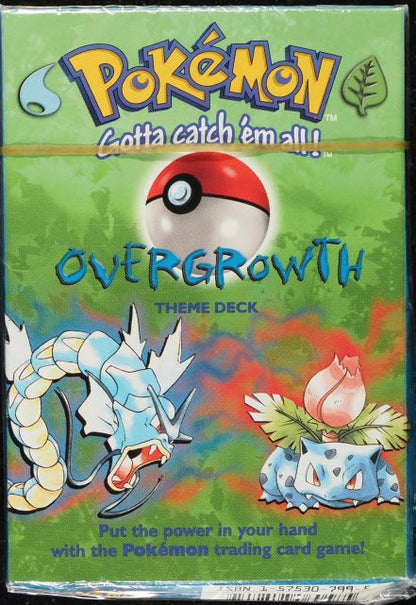 1999 POKEMON BASE SET SHADOWLESS GOLD STRIP OVERGROWTH THEME DECK SEALED