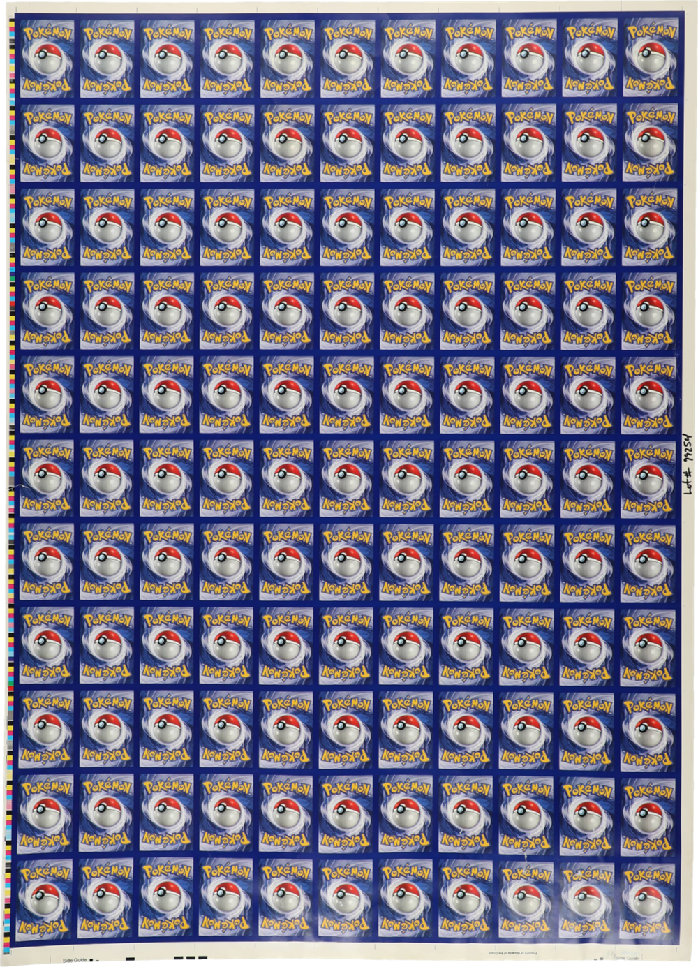 POKEMON UNCUT SHEET