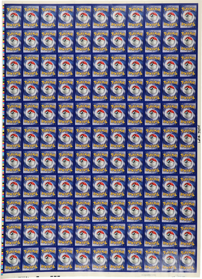 POKEMON UNCUT SHEET