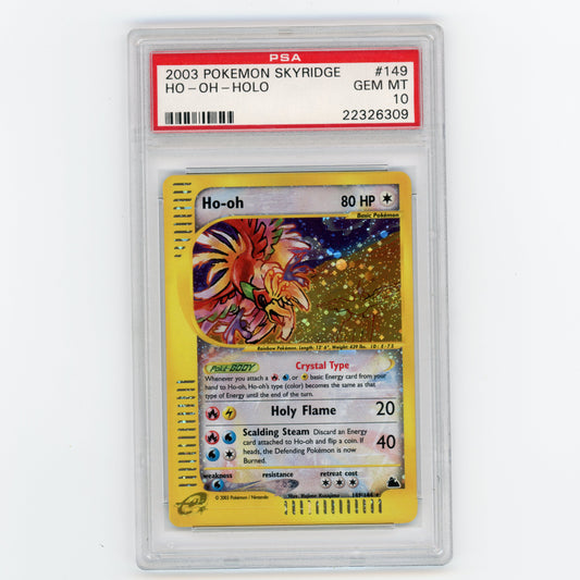 2003 Pokemon Crystal Ho-oh Skyridge Holo #149 PSA 10 (DM on IG if interested)