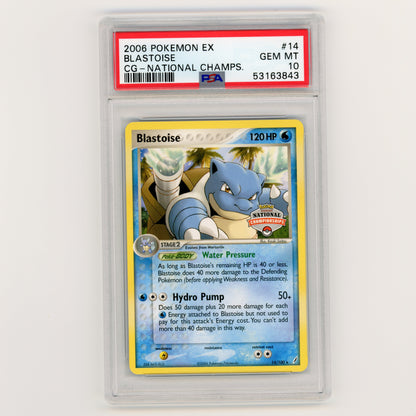 2006 Pokemon EX Blastoise CG National Championships #14 PSA 10 (#MW8026)