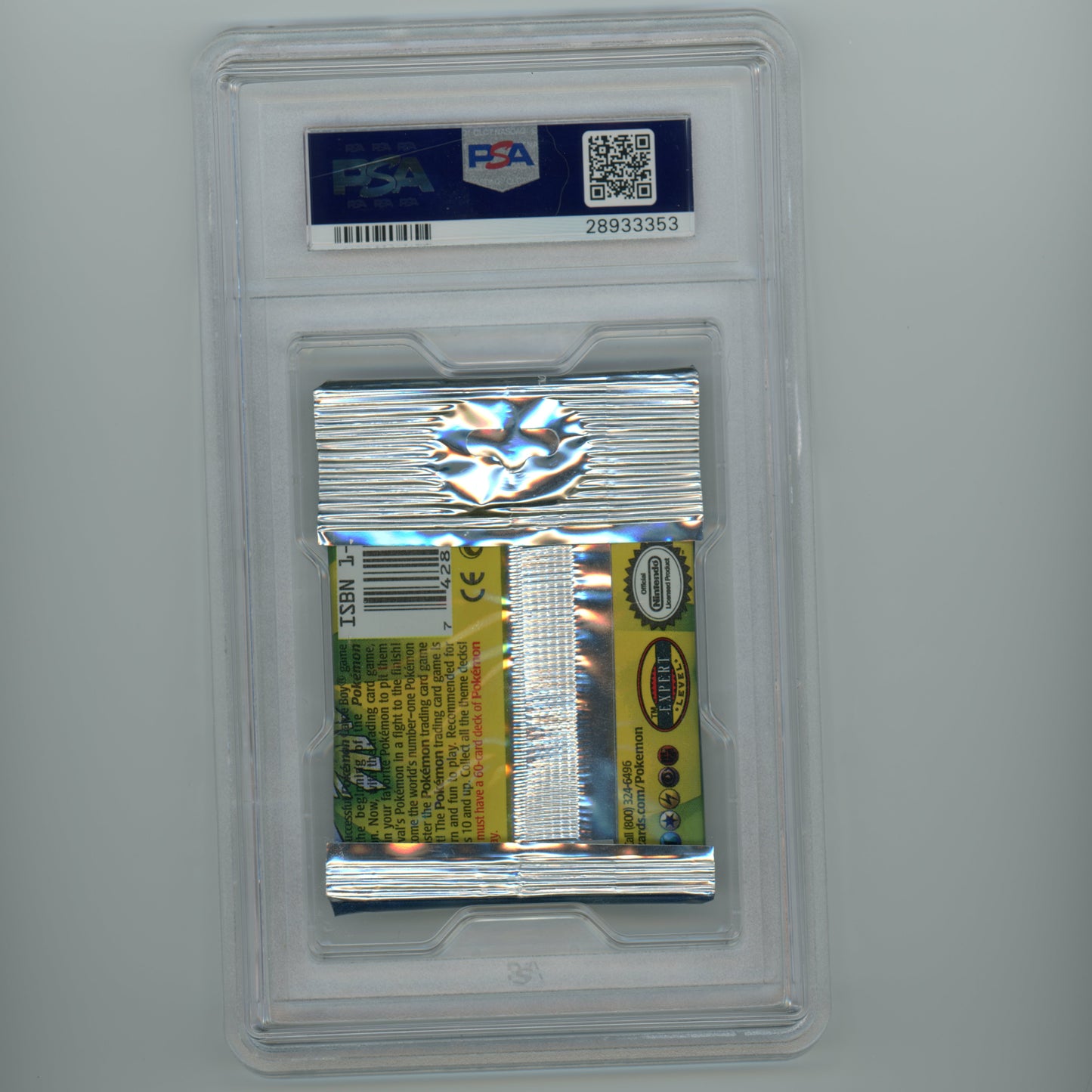 1999 WOTC Pokemon Base Foil Long Booster Pack Venusaur Artwork PSA 10 (#MW8020)