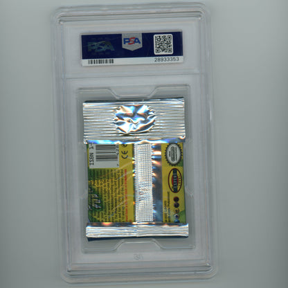 1999 WOTC Pokemon Base Foil Long Booster Pack Venusaur Artwork PSA 10 (#MW8020)